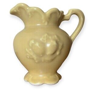 SALE! Vintage Miniature Camark Deluxe Artware Pitcher Vase in Yellow